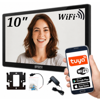 MONITOR DO WIDEODOMOFONU 5TECH VERUS PLUS(B) WiFi FHD 10" Czarny